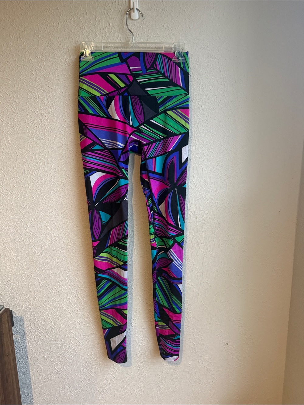 K-DEER Multicolor Geometric Floral Leggings